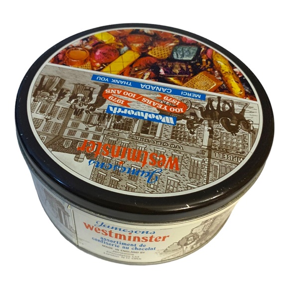 VTG Jamesons Westminster Woolworth 100 Years Canada Collectible Metal Tin - Picture 3 of 7